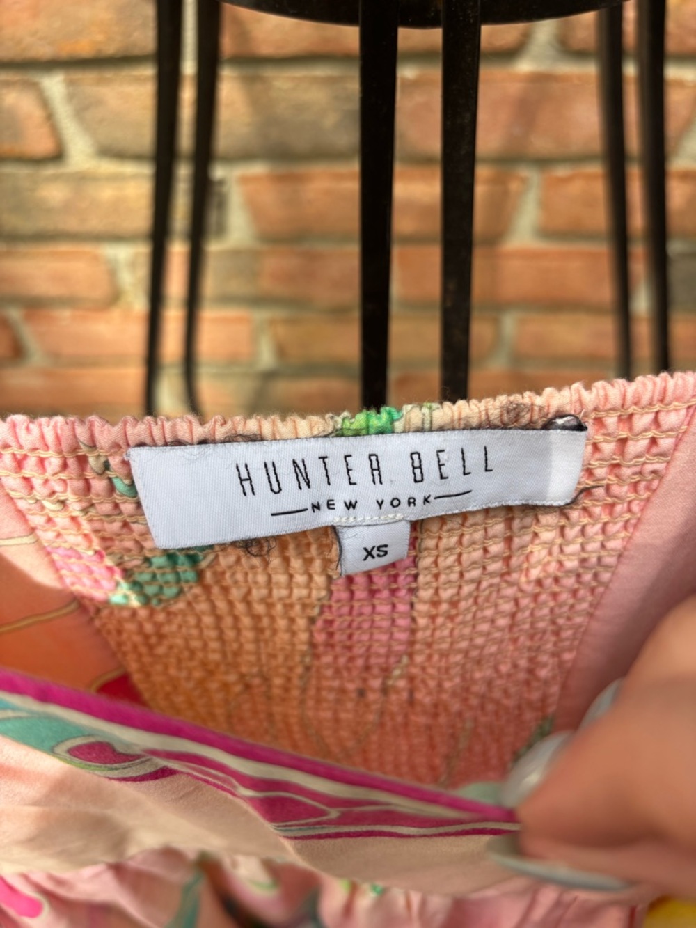 Hunter Bell XS Sleeveless Pastel Floral Tiered Sundress - Pink & Multicolor - Picture 2 of 2